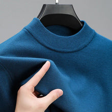 Load image into Gallery viewer, Mens Knit Sweater with Ribbed Hem and Close Fitting Neckline
