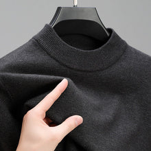 Load image into Gallery viewer, Mens Knit Sweater with Ribbed Hem and Close Fitting Neckline
