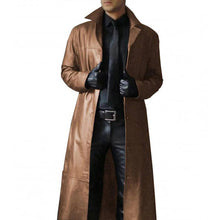 Load image into Gallery viewer, Mens Genuine Leather Coat with Inside Pockets and Zippers in Four Colors

