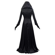 Load image into Gallery viewer, Vampire Lady Cosplay Costume Set with Jacquard Coat and Tattoo Stickers
