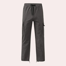 Load image into Gallery viewer, Mens Straight Fit Cargo Pants with Drawstring Waist, Ankle Ties and Multiple Pockets
