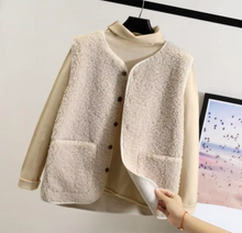 Load image into Gallery viewer, winter fleece vest
