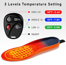 Load image into Gallery viewer, Rechargeable Heated Insoles with Three Heat Levels and 10-Hour Battery
