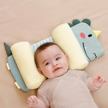 Load image into Gallery viewer, Infant Head Pillow with Adjustable Side Cushions and 3D Mesh Ventilation, Buckwheat Husk Filling
