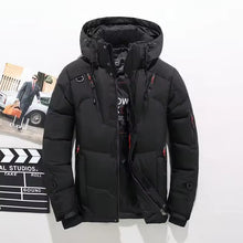 Load image into Gallery viewer, Mens Insulated Duck Down Winter Parka with Storm Cuffs
