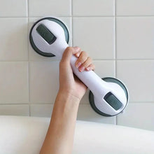Load image into Gallery viewer, Suction Cup Shower Handle Bar with Locking Mechanism, Non-Slip Grip for Smooth Surfaces (No Drilling Required)

