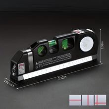 Load image into Gallery viewer, Multipurpose Laser Level Tool with Cross Line Projection and 8-Foot Tape Measure
