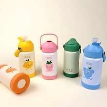 Load image into Gallery viewer, Stainless Steel Kids Water Bottle Customizable
