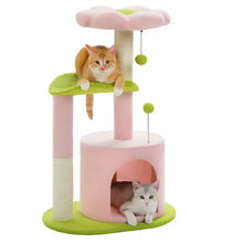 Load image into Gallery viewer, Cat Tree Design Flower Style Indoor Activity Tower
