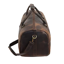 Load image into Gallery viewer, John Leather Duffel Bag for Men, Vintage Brown Full Grain Cow Leather

