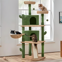Load image into Gallery viewer, Cat Tree Design Cactus
