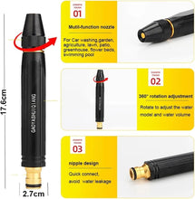 Load image into Gallery viewer, Garden Hose Spray Nozzle with Dual Jet and Fan Patterns, Stainless Steel
