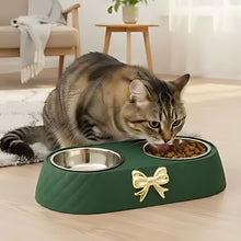 Load image into Gallery viewer, Cat Feeding Bowls Double Elevated Non-Slip Design
