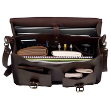 Load image into Gallery viewer, Roosevelt Buffalo Leather Briefcase 16 Inch
