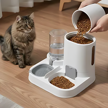 Load image into Gallery viewer, Cat Food Dispenser Automatic Gravity Feeder and Water Bowl
