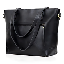 Load image into Gallery viewer, Portland Buffalo Leather Tote Bag, Brown Full Grain
