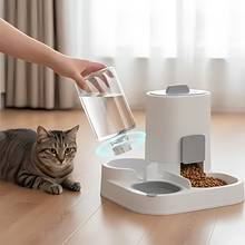 Load image into Gallery viewer, Cat Food Dispenser Automatic Gravity Feeder and Water Bowl
