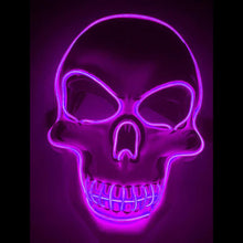 Load image into Gallery viewer, Halloween Skeleton Mask LED Glow Scary Mask
