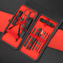 Load image into Gallery viewer, 16-Piece Stainless Steel Manicure and Pedicure Grooming Set
