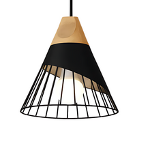 Load image into Gallery viewer, Nordic Metal and Wood Pendant Light
