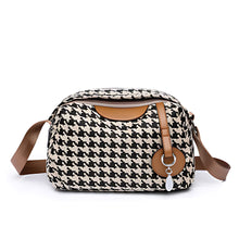 Load image into Gallery viewer, Houndstooth Crossbody Bag Classic Pattern Large Capacity
