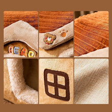 Load image into Gallery viewer, Padded Pet Bed with Raised Edges and Removable Washable Cover for Small to Medium Pets
