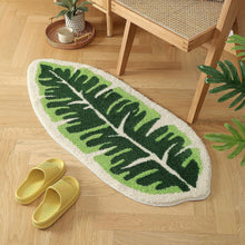 Load image into Gallery viewer, Soft Indoor Floor Mat with Leaf Pattern and Machine Washable
