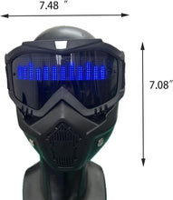 Load image into Gallery viewer, Cyberpunk LED Mask with App Controlled Light Display
