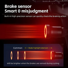 Load image into Gallery viewer, Smart Rechargeable Bike Tail Light with Brake Sensing and Waterproof Design
