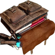 Load image into Gallery viewer, Laptop Leather Briefcase, Top Grain Buffalo Leather
