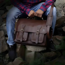Load image into Gallery viewer, Roosevelt Buffalo Leather Briefcase 16 Inch
