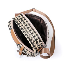 Load image into Gallery viewer, Houndstooth Crossbody Bag Classic Pattern Large Capacity
