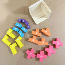 Load image into Gallery viewer, Colorful Luban Lock Cube Wooden Puzzle with Interlocking Pieces for Travel and Desk Breaks
