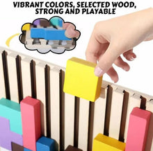 Load image into Gallery viewer, Natural Wood Stacking Puzzle Game for Family Nights Classrooms and Solo Play
