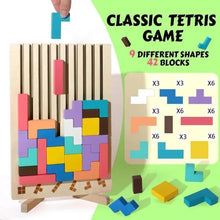 Load image into Gallery viewer, Natural Wood Stacking Puzzle Game for Family Nights Classrooms and Solo Play
