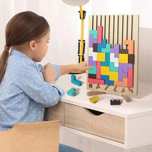 Load image into Gallery viewer, Natural Wood Stacking Puzzle Game for Family Nights Classrooms and Solo Play
