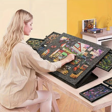 Load image into Gallery viewer, Portable Puzzle Table with Six Sorting Drawers Stand and Cover Lid for 1000 Piece Puzzles
