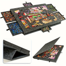 Load image into Gallery viewer, Portable Puzzle Table with Six Sorting Drawers Stand and Cover Lid for 1000 Piece Puzzles
