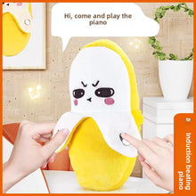Load image into Gallery viewer, Banana Shaped Plush Toy with Touch Sensor Sounds for Kids and Family Fun
