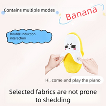 Load image into Gallery viewer, Banana Shaped Plush Toy with Touch Sensor Sounds for Kids and Family Fun

