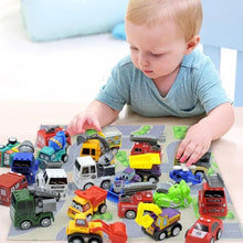 Load image into Gallery viewer, Christmas Advent Calendar with 24 Pull Back Mini Cars and Colorful Racing Vehicles

