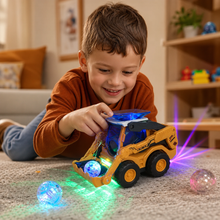 Load image into Gallery viewer, Light Up Rolling Bulldozer with Ball Launcher and Control Panel for Kids
