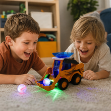 Load image into Gallery viewer, Light Up Rolling Bulldozer with Ball Launcher and Control Panel for Kids
