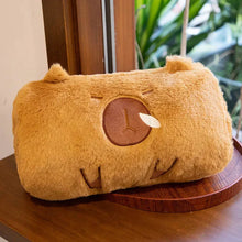 Load image into Gallery viewer, Capybara Hand Warmer Plushie with Cotton Filling, 12 Inch
