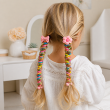 Load image into Gallery viewer, Spiral Hair Tie Set for Kids with Stretch Fit Design
