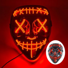Load image into Gallery viewer, LED Light Up Mask with Glowing Wire and Four Light Modes for Halloween Costumes
