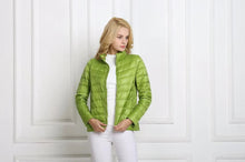 Load image into Gallery viewer, Womens Lightweight Short Jacket with Front Placket for Everyday Layering
