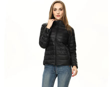 Load image into Gallery viewer, Womens Lightweight Short Jacket with Front Placket for Everyday Layering
