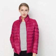 Load image into Gallery viewer, Womens Lightweight Short Jacket with Front Placket for Everyday Layering
