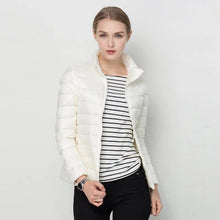 Load image into Gallery viewer, Womens Lightweight Short Jacket with Front Placket for Everyday Layering
